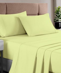 Juego de Sábanas Pizuna Pure 100% Algodón -Verde Claro