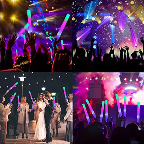 Bylaotrs Paquete de 100 Bastones de Espuma Brillante, 3 - Imagen 3