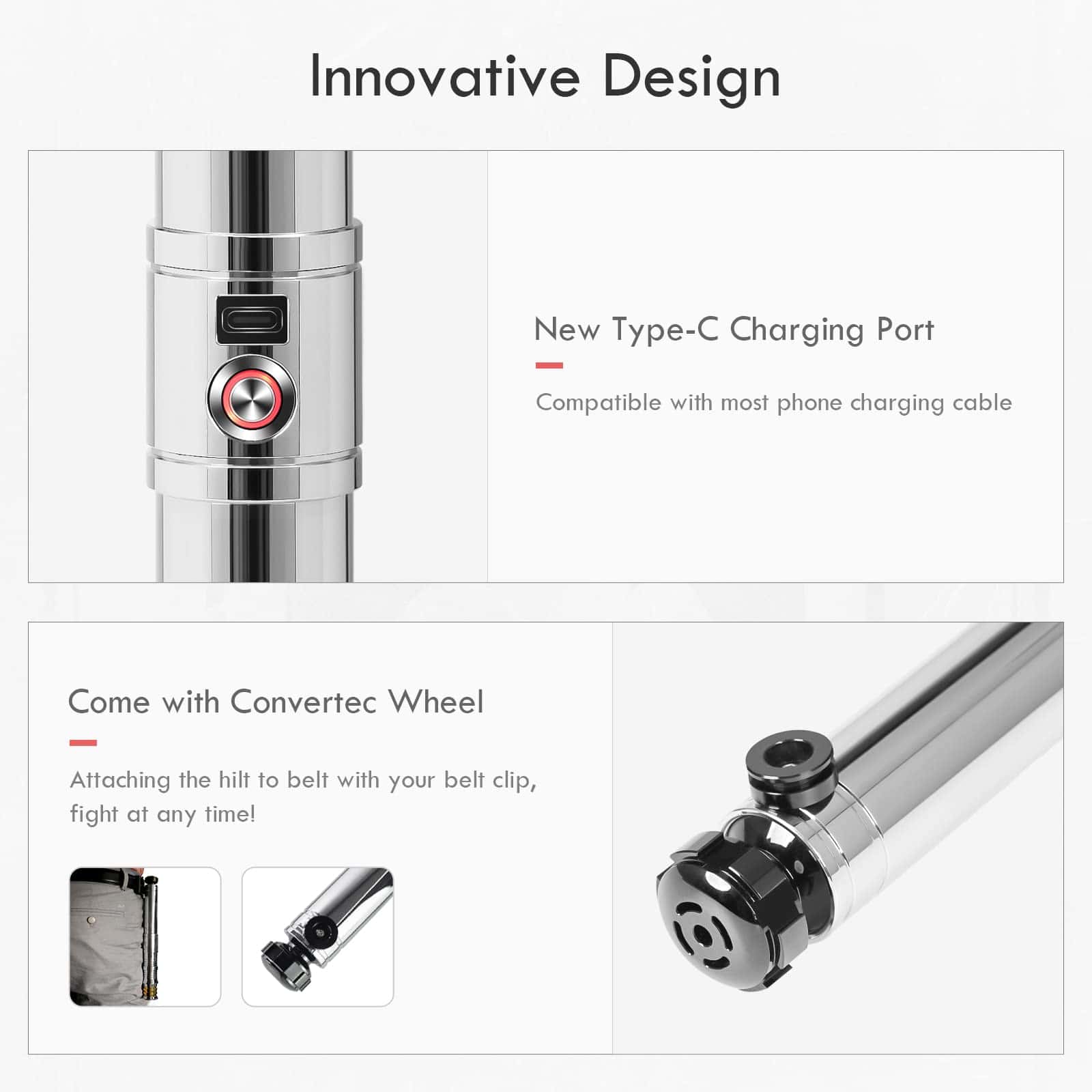 Sable de luz personalizado con sensor de movimiento RGBX, - Imagen 7