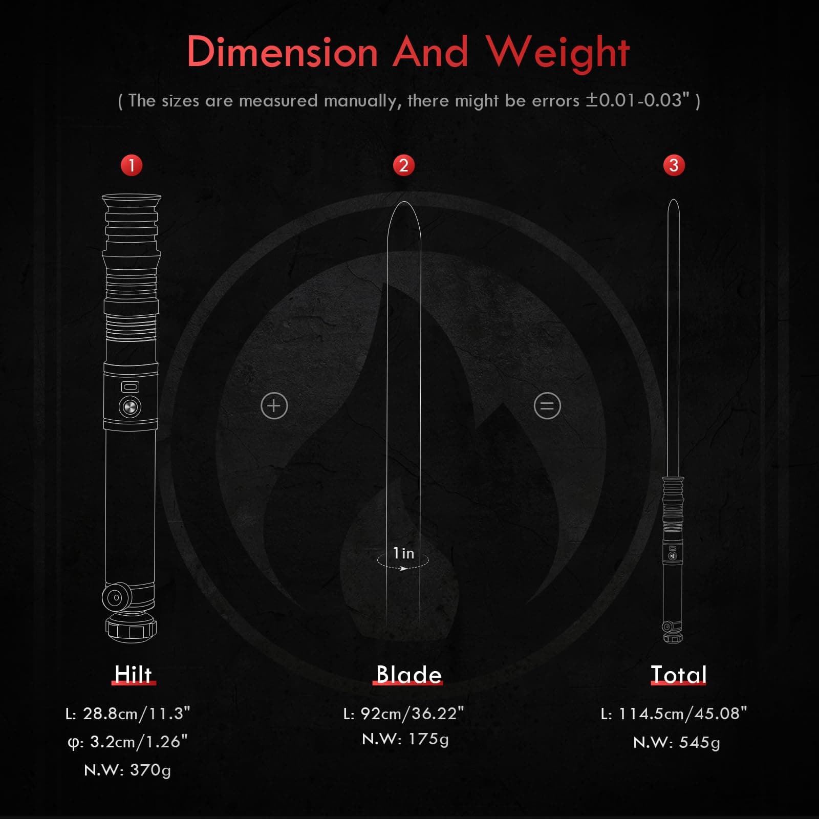 Sable de luz personalizado con sensor de movimiento RGBX, - Imagen 6