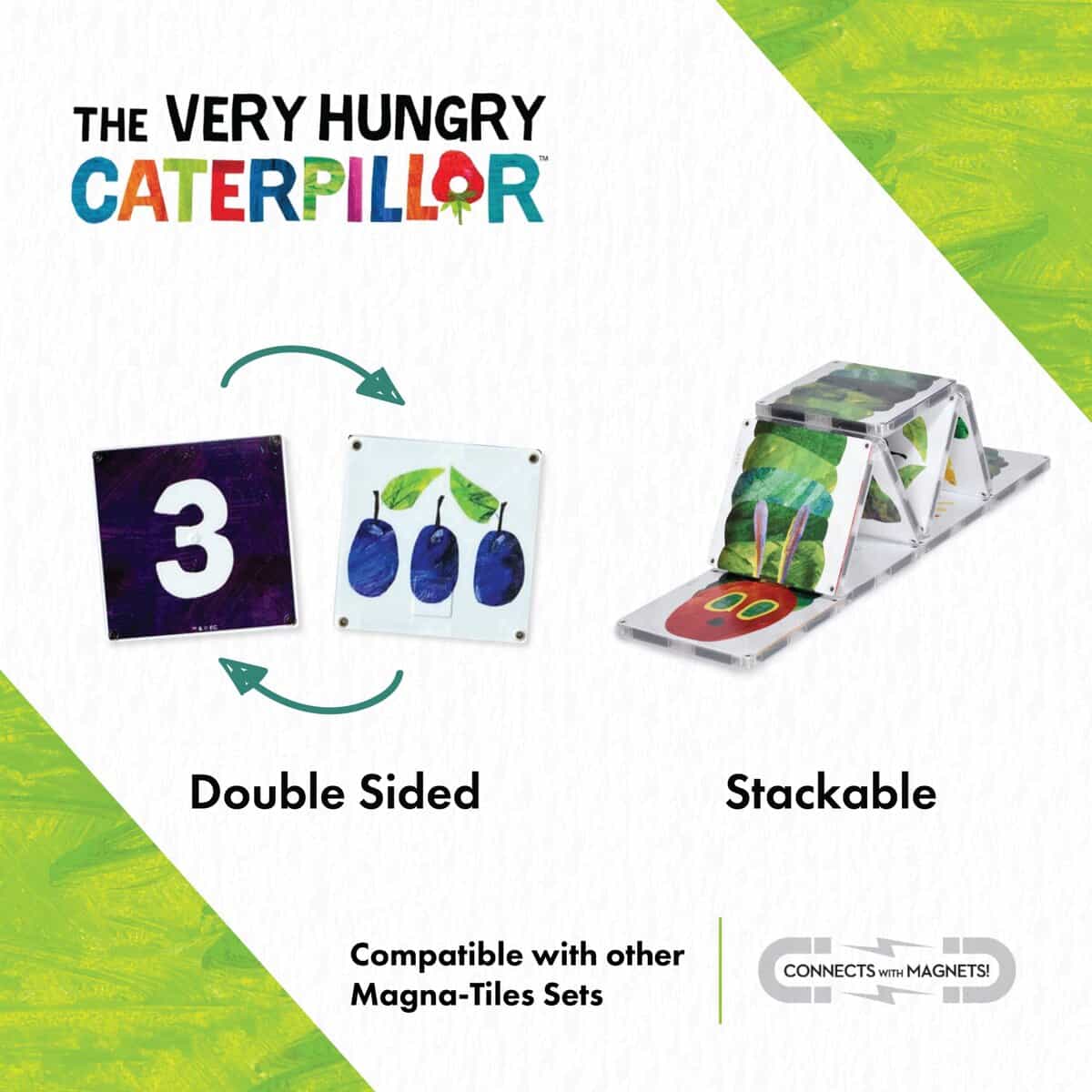 Juguetes CreateOn Magna-Tiles The Very Hungry Caterpillar, - Imagen 4