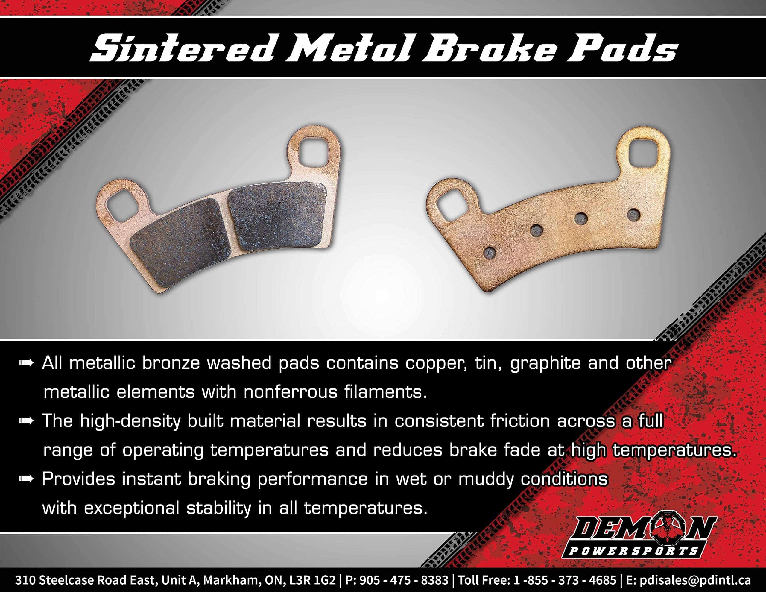 Balatas de Freno Sinterizadas Demon Powersports para Yamaha - Imagen 3