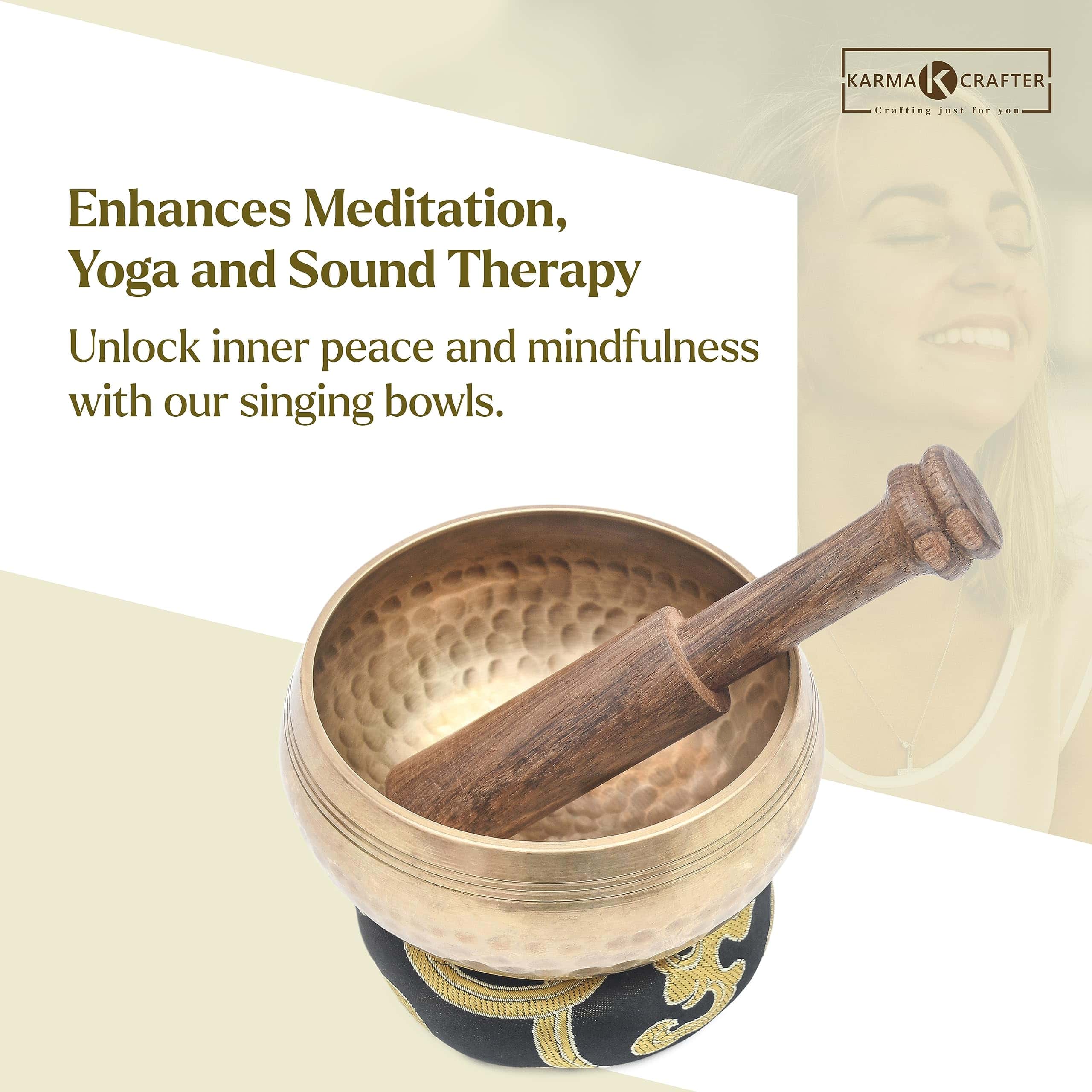 Set de Cuenco Tibetano - Cuenco de 4 pulgadas para - Imagen 5