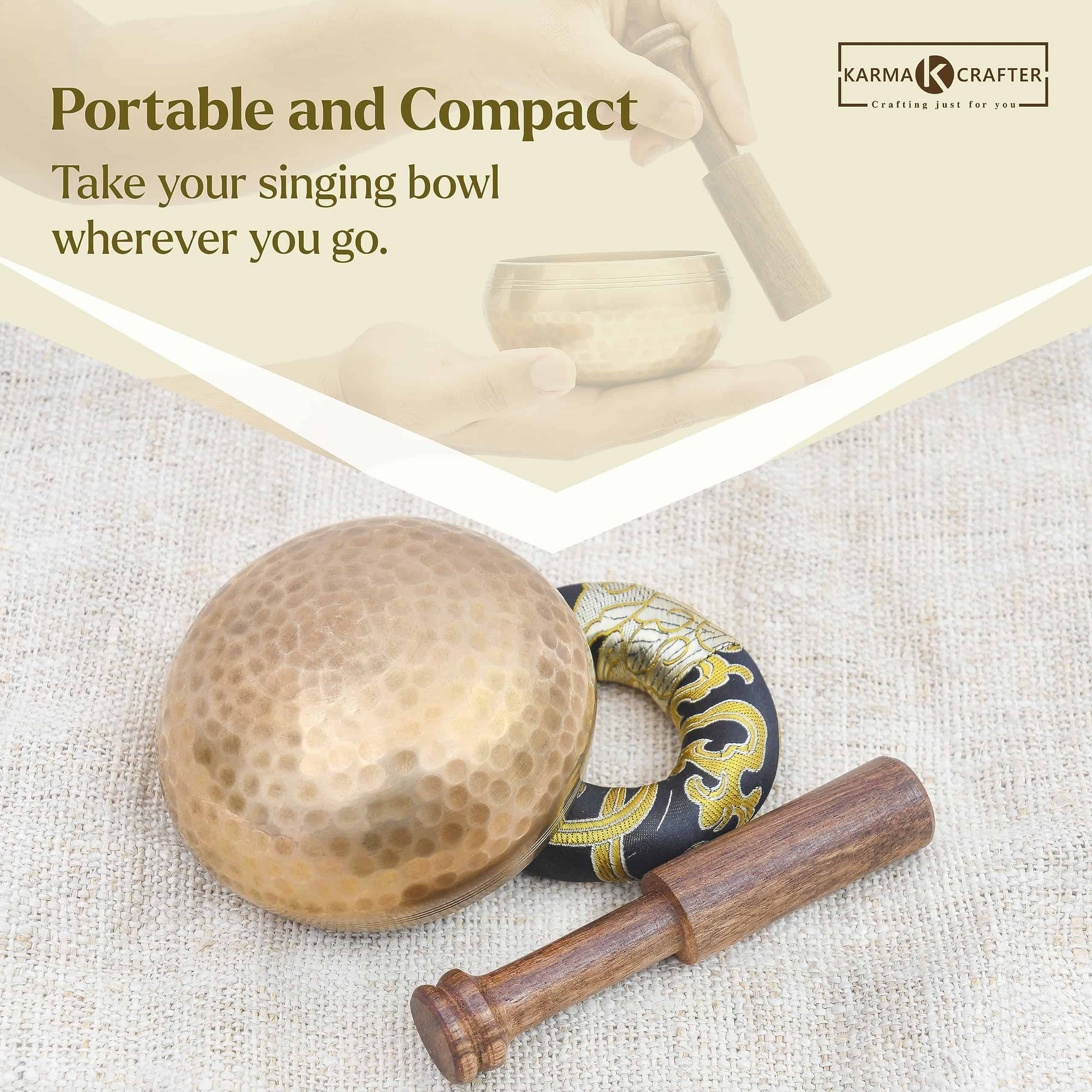 Set de Cuenco Tibetano - Cuenco de 4 pulgadas para - Imagen 7