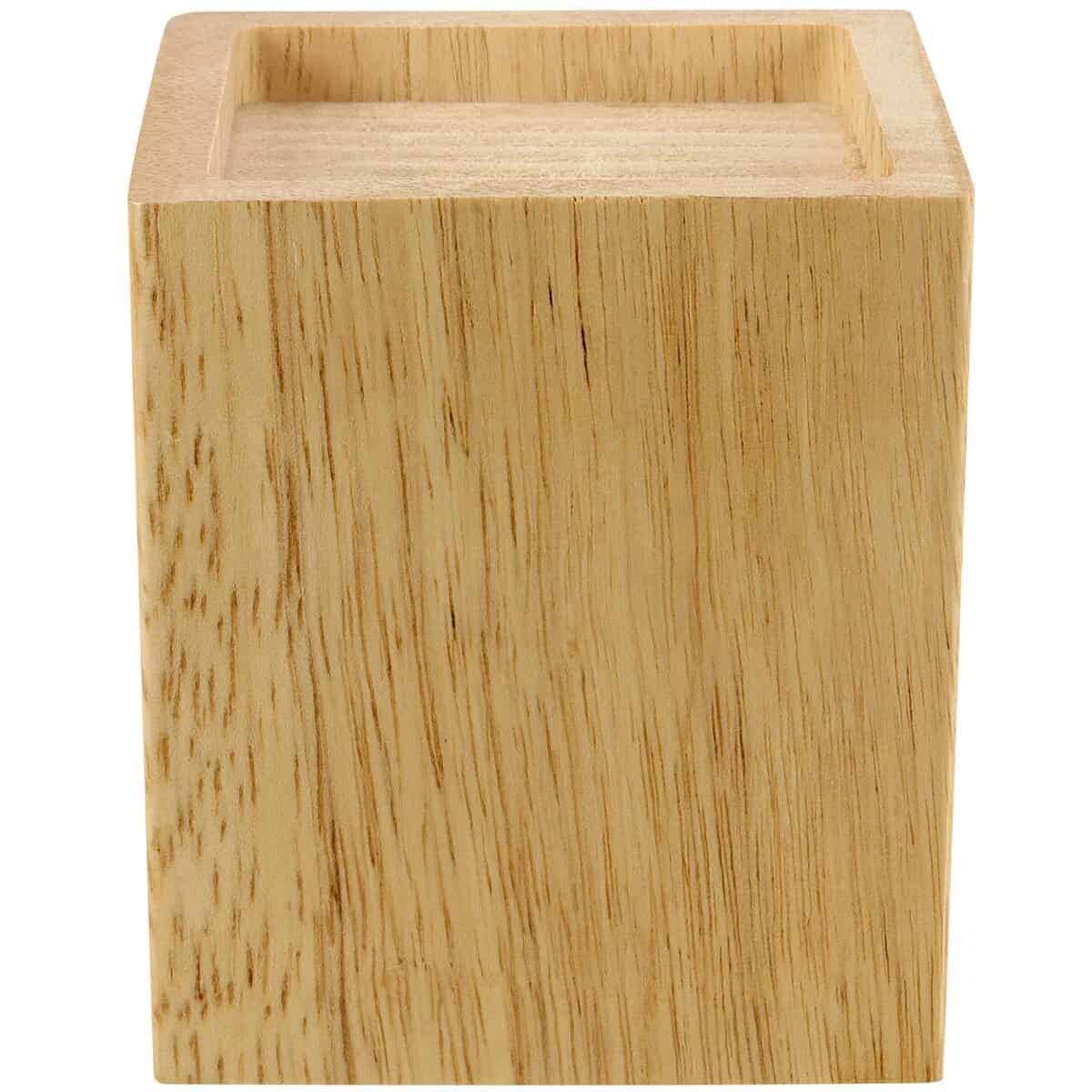 SINJEUN 4 Pack 4 Pulgadas Elevadores de Cama de Madera - Imagen 6