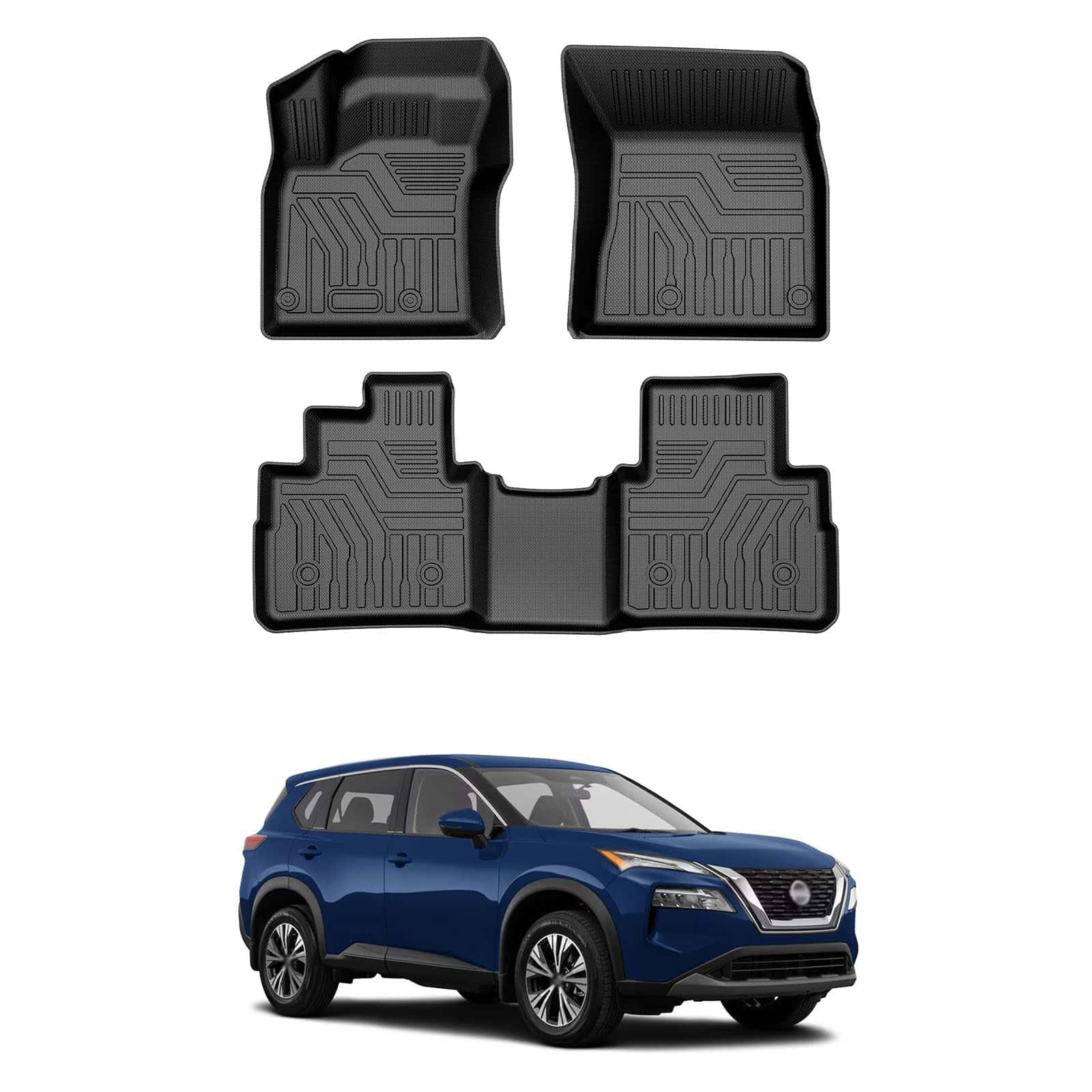 Tapetes Mixsuper para Nissan Rogue 2021-2023 2024, Juego de
