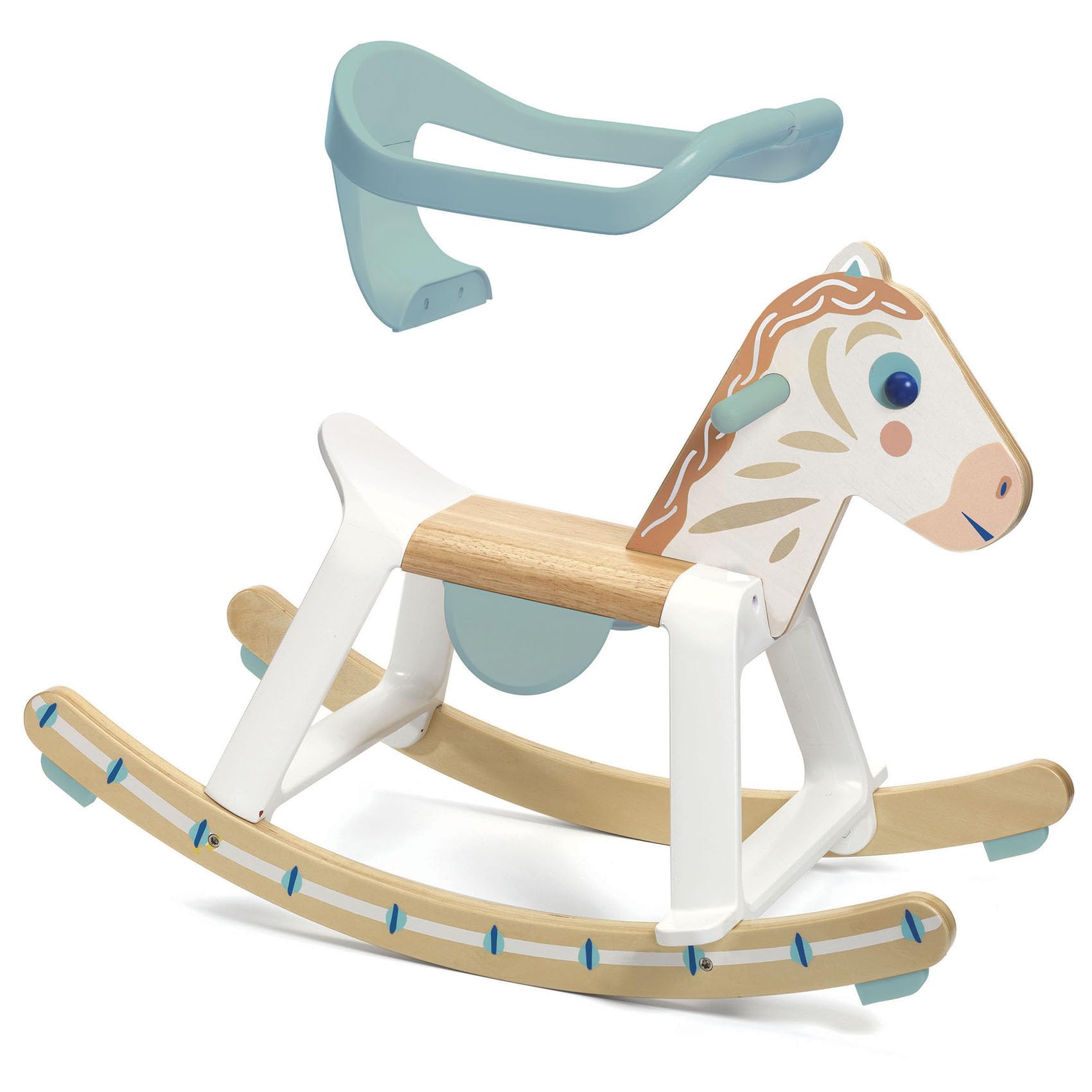 Caballo Mecedora de Madera DJECO BabyCavali - Divertido - Imagen 3