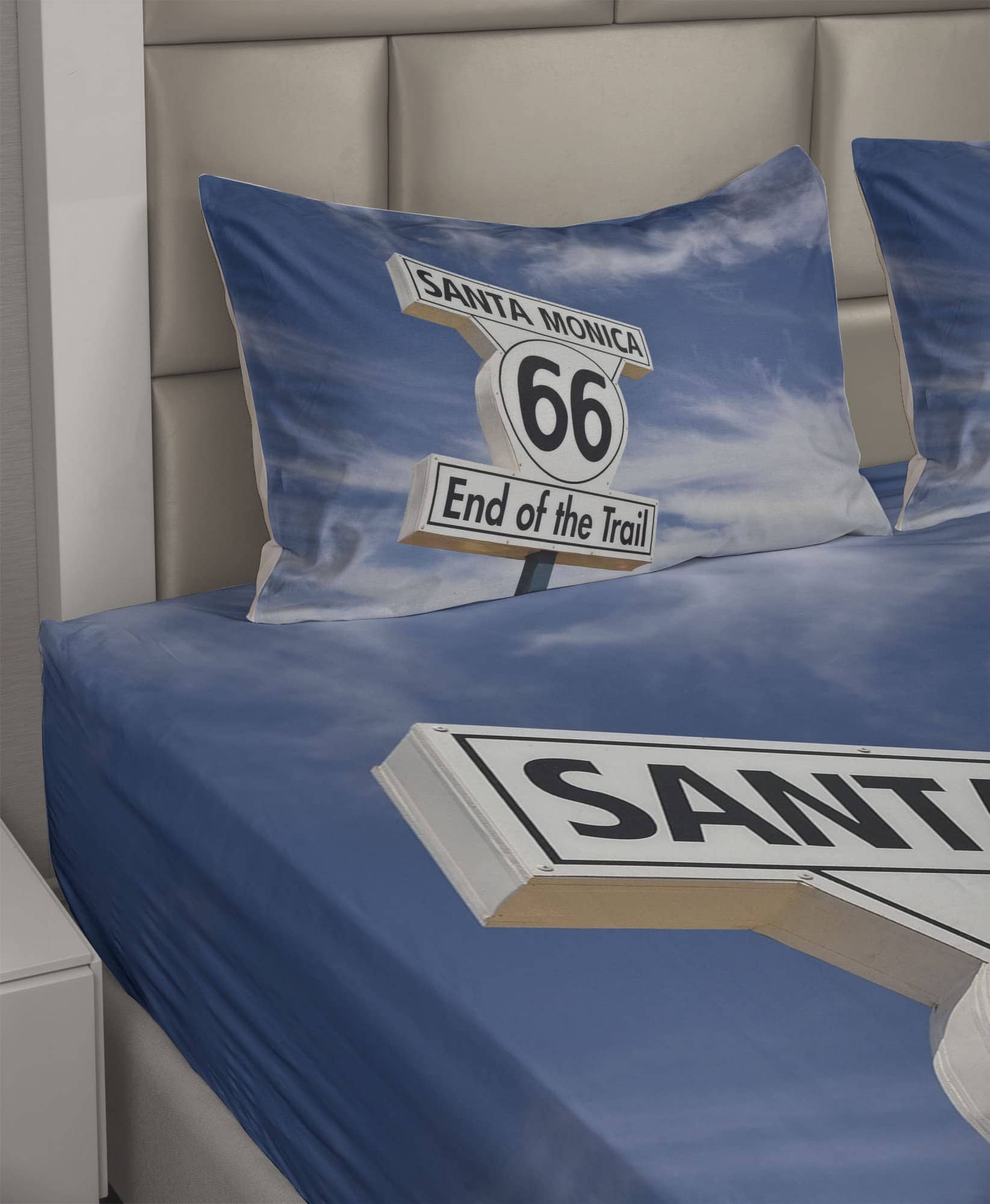Juego de sábanas Lunarable Santa Monica, Imagen del letrero - Imagen 3