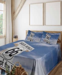 Juego de sábanas Lunarable Santa Monica, Imagen del letrero