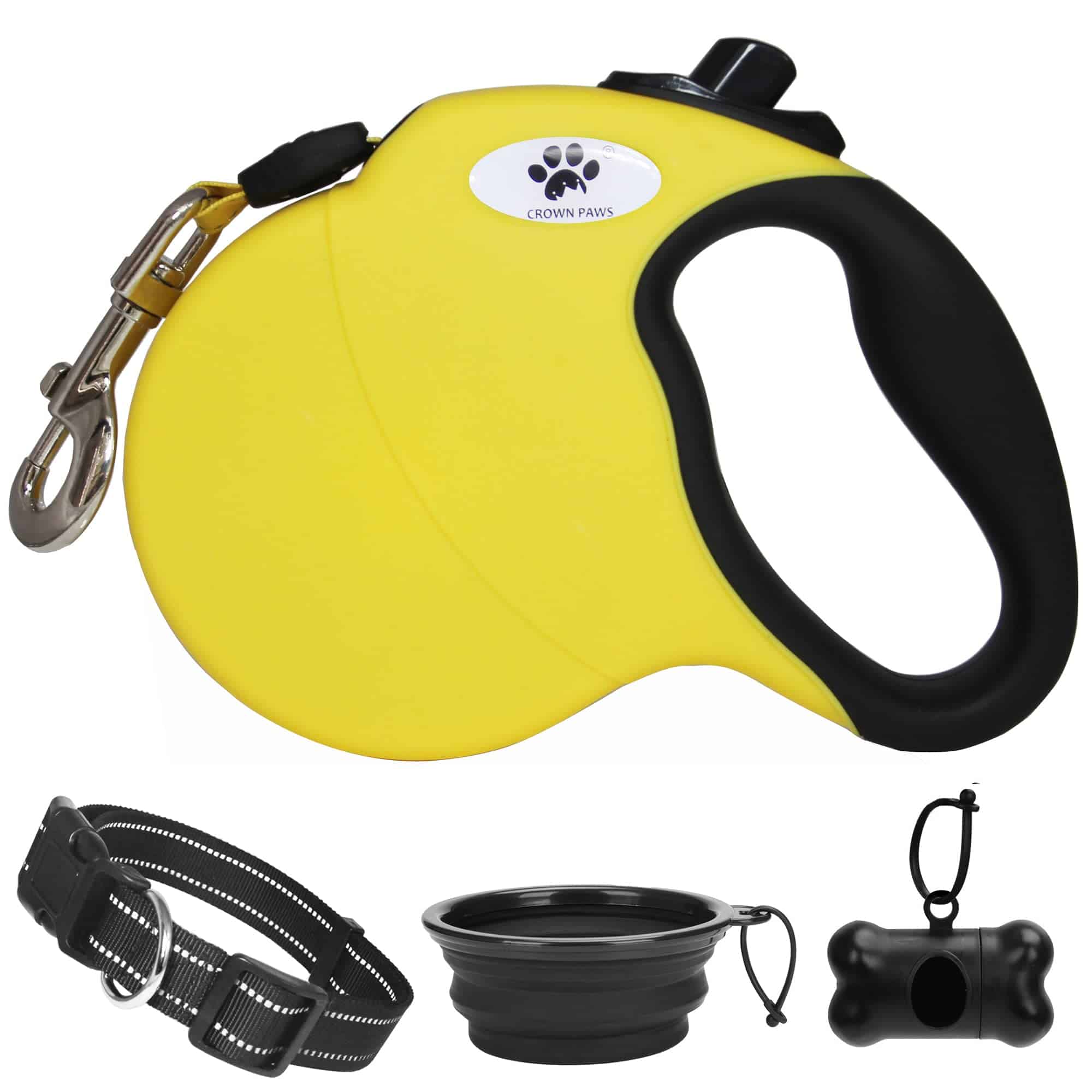 Correa Retráctil para Perros CROWN PAWS de 16 pies Correa