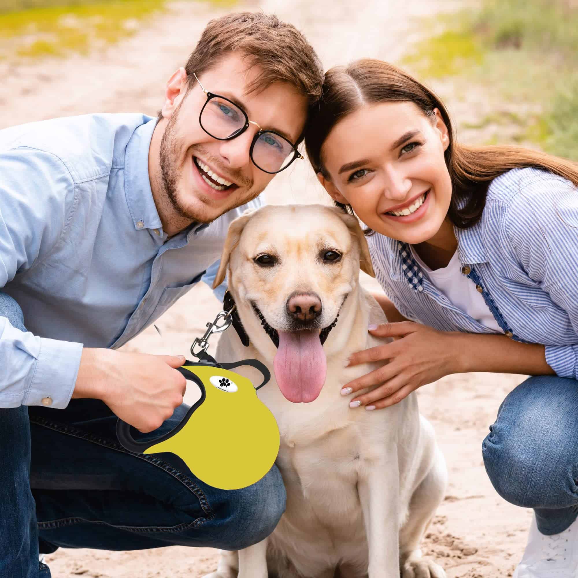 Correa Retráctil para Perros CROWN PAWS de 16 pies Correa - Imagen 5