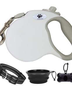 Correa retractable para perros CROWN PAWS de 16 pies para