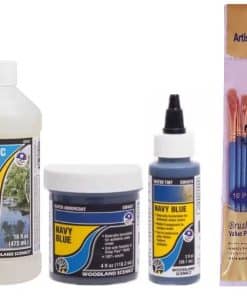 Woodland Scenics Realistic Water, Negro Azul Marino Subcapa