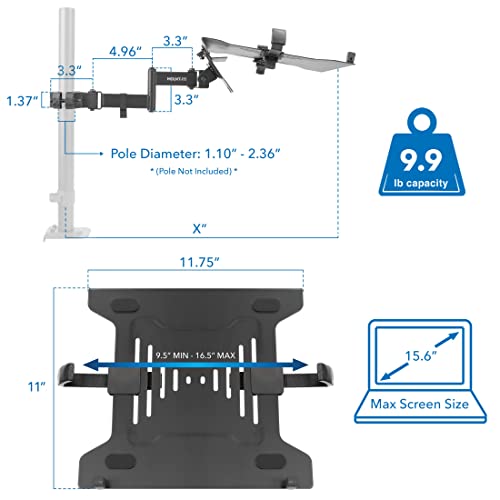 Bandeja de montaje para laptop Mount-It! | Soporte de - Imagen 8