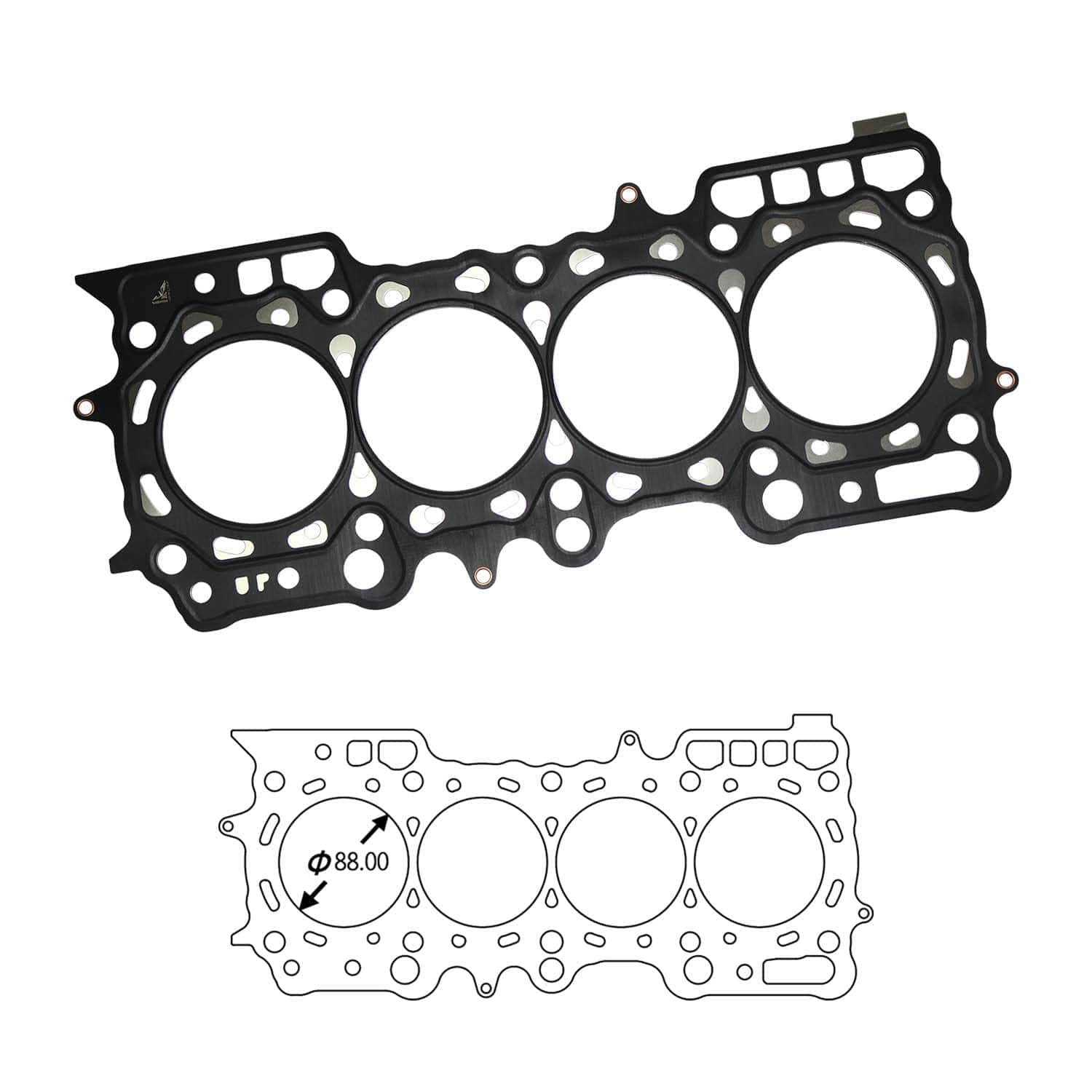 Empaque de cabeza de cilindro SIRUDA para Honda H23A Accord