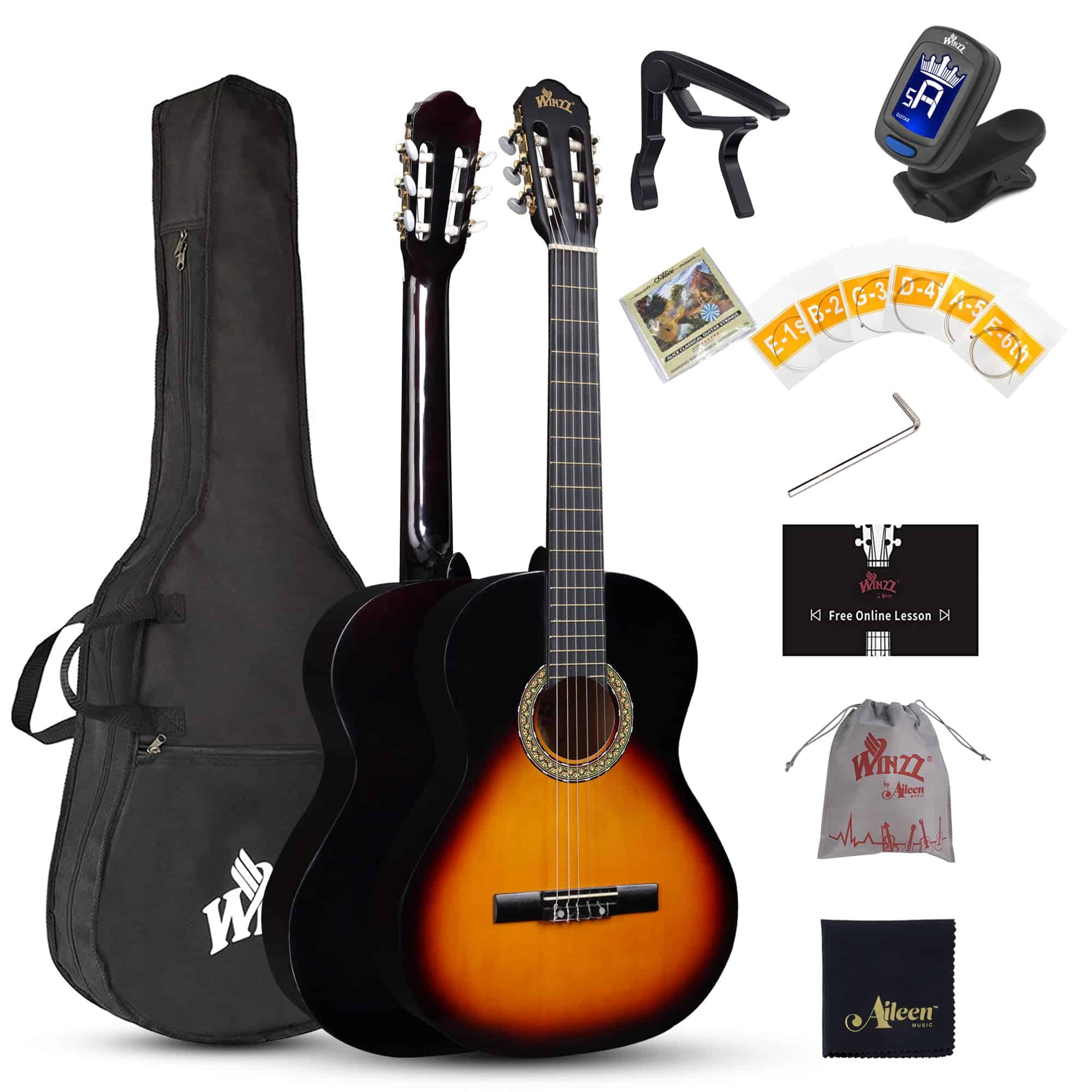 Guitarra Clásica WINZZ AC00LH de 39 Pulgadas para