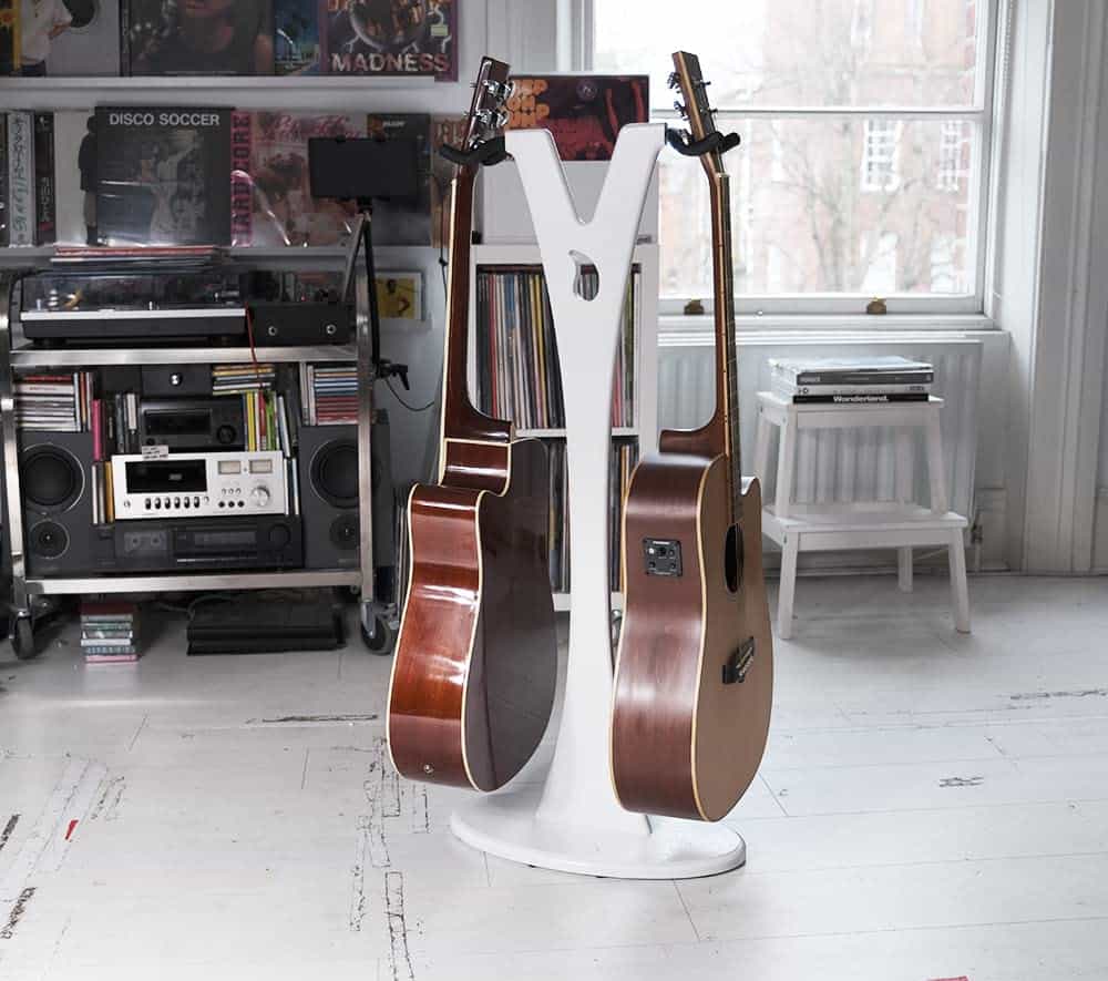 Soporte de Guitarra Dual Acústica y Eléctrica Ruach GS-1 - - Imagen 7