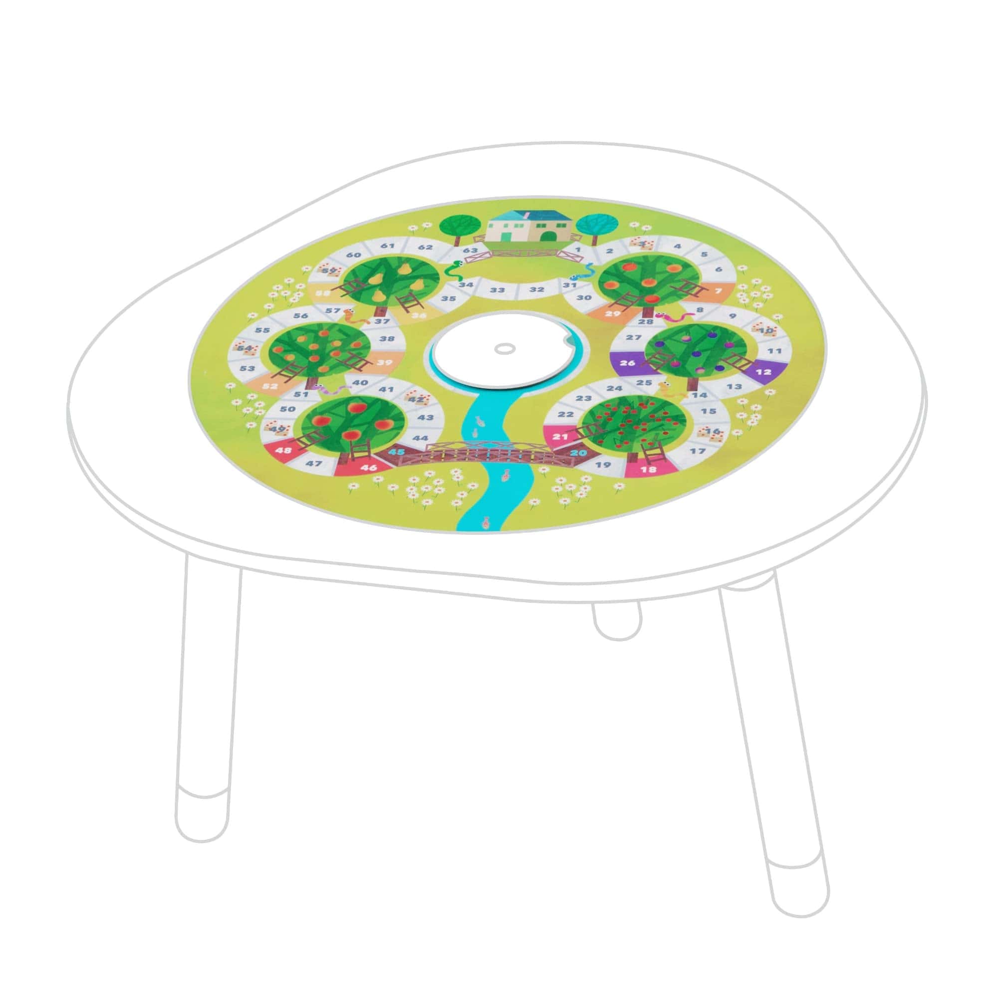Stokke MuTable DISKcover, Frutas y Verduras - Tablero de