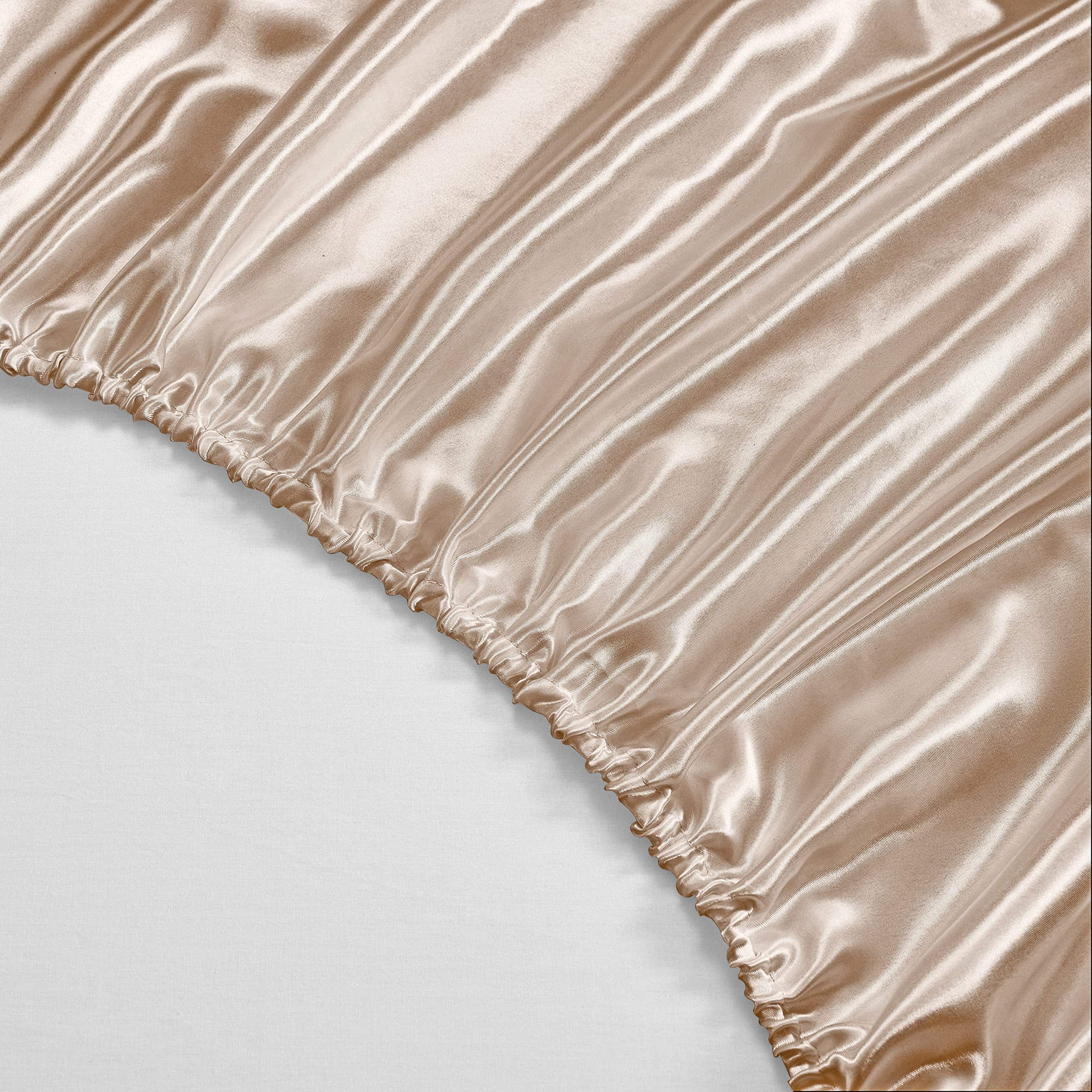 Juego de Sábanas de Satén HommxJF 5 Piezas -Taupe - Imagen 6