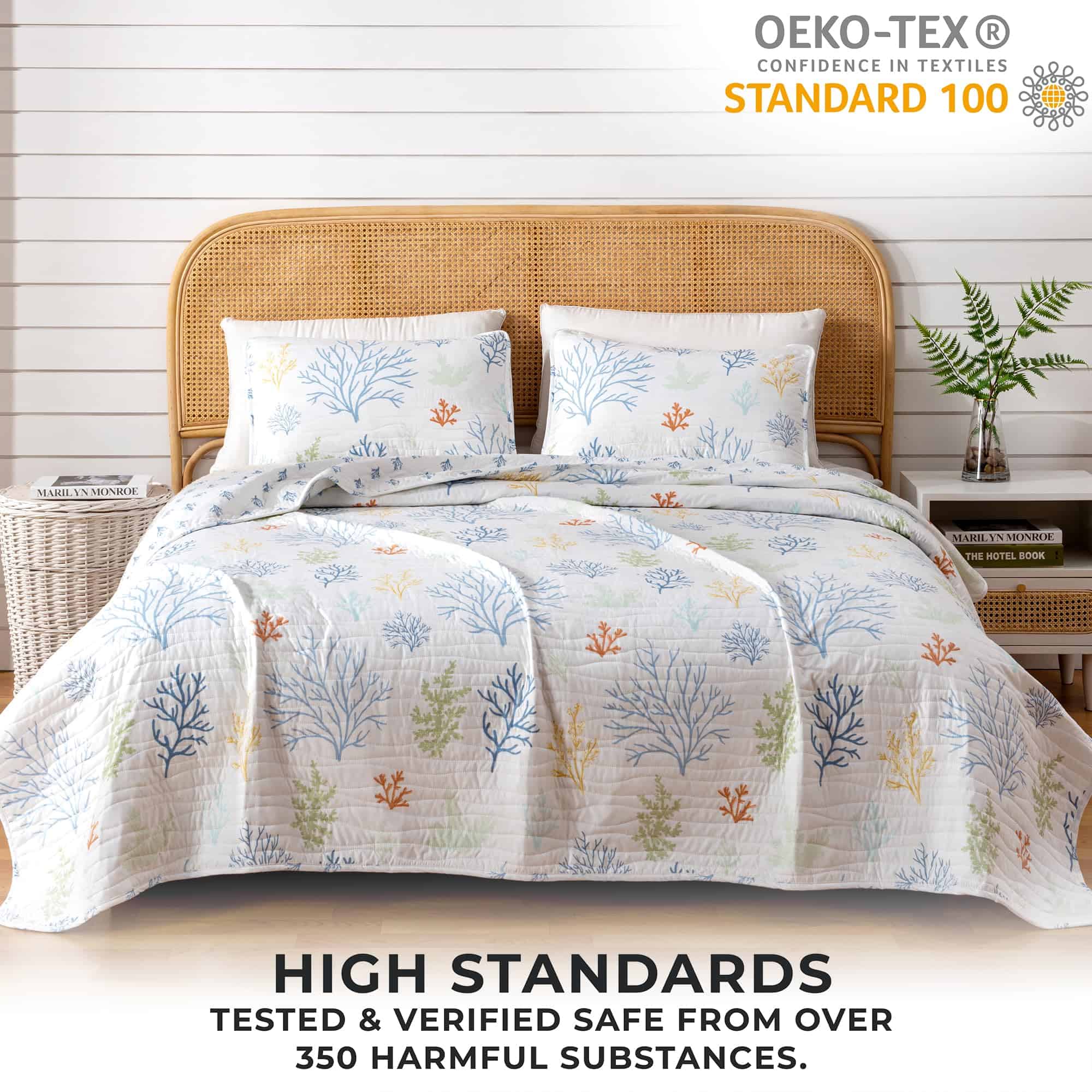 Juego de Edredón Reversible de Doble 2 Piezas con Funda de - Imagen 6