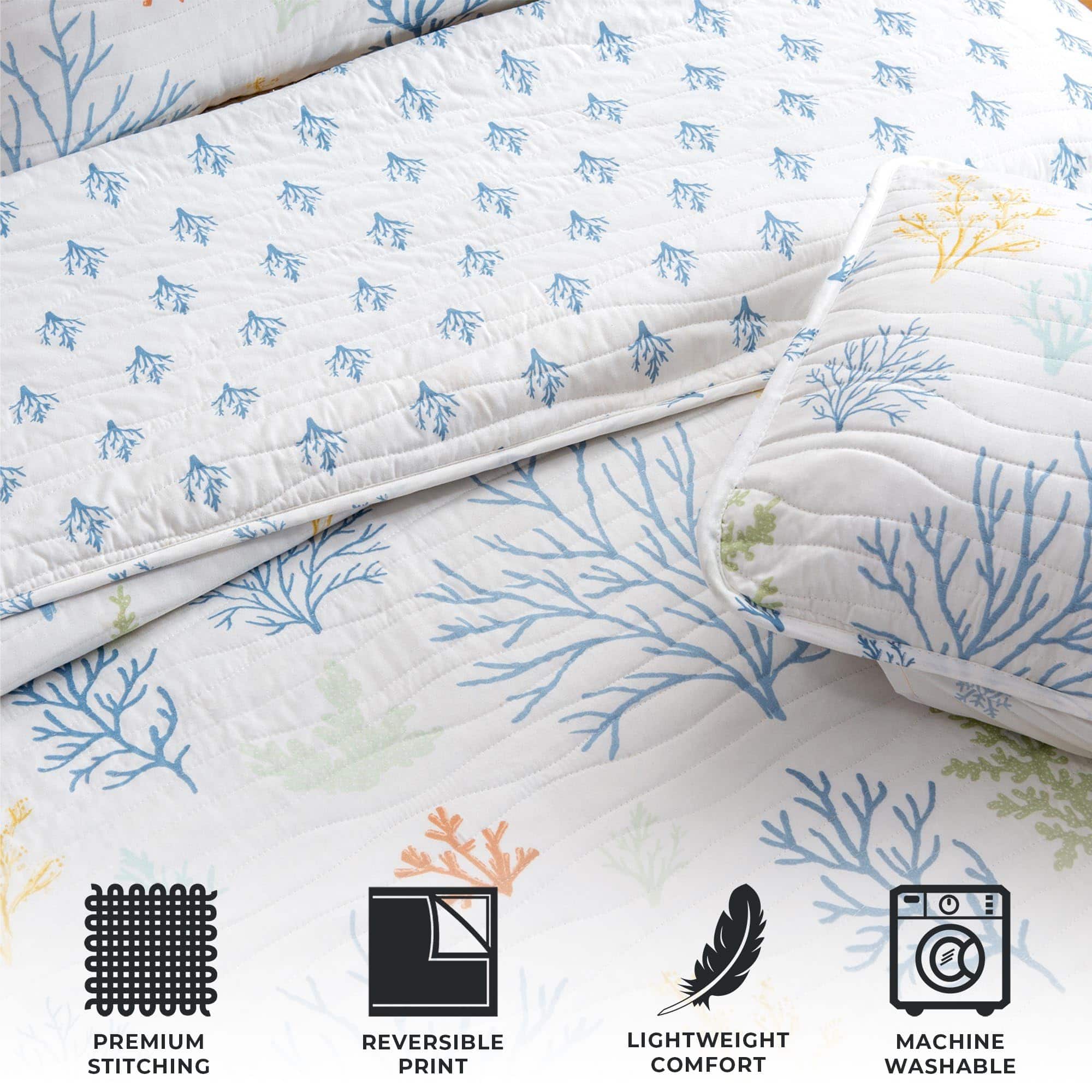 Juego de Edredón Reversible de Doble 2 Piezas con Funda de - Imagen 5