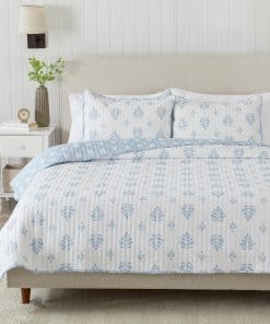 Set de Edredón Floral para Cama Individual/Twin/Twin XL con