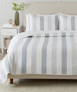 Juego de Edredón Reversible Ligero 3 Piezas King con 2