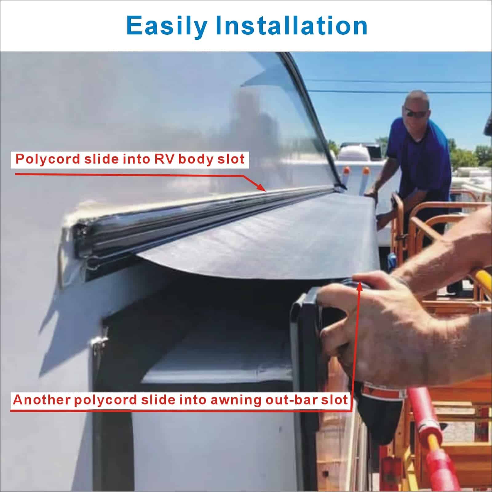 Recambio de Tela para Toldo de Despliegue Dulepax-RV-(46" x - Imagen 5