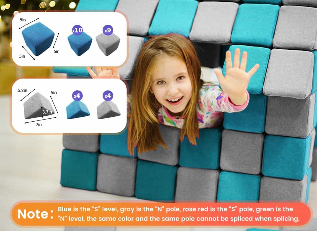 Bloques de construcción magnéticos suaves Tribe Nets para - Imagen 6