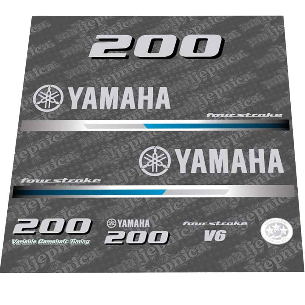 Set de Calcomanías de Reemplazo de Yamaha 200 (2013)