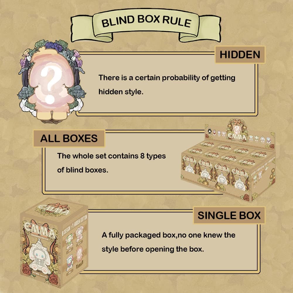 BEEMAI Emma Secret Forest Garden Party Series 8PCs Diseños - Imagen 4