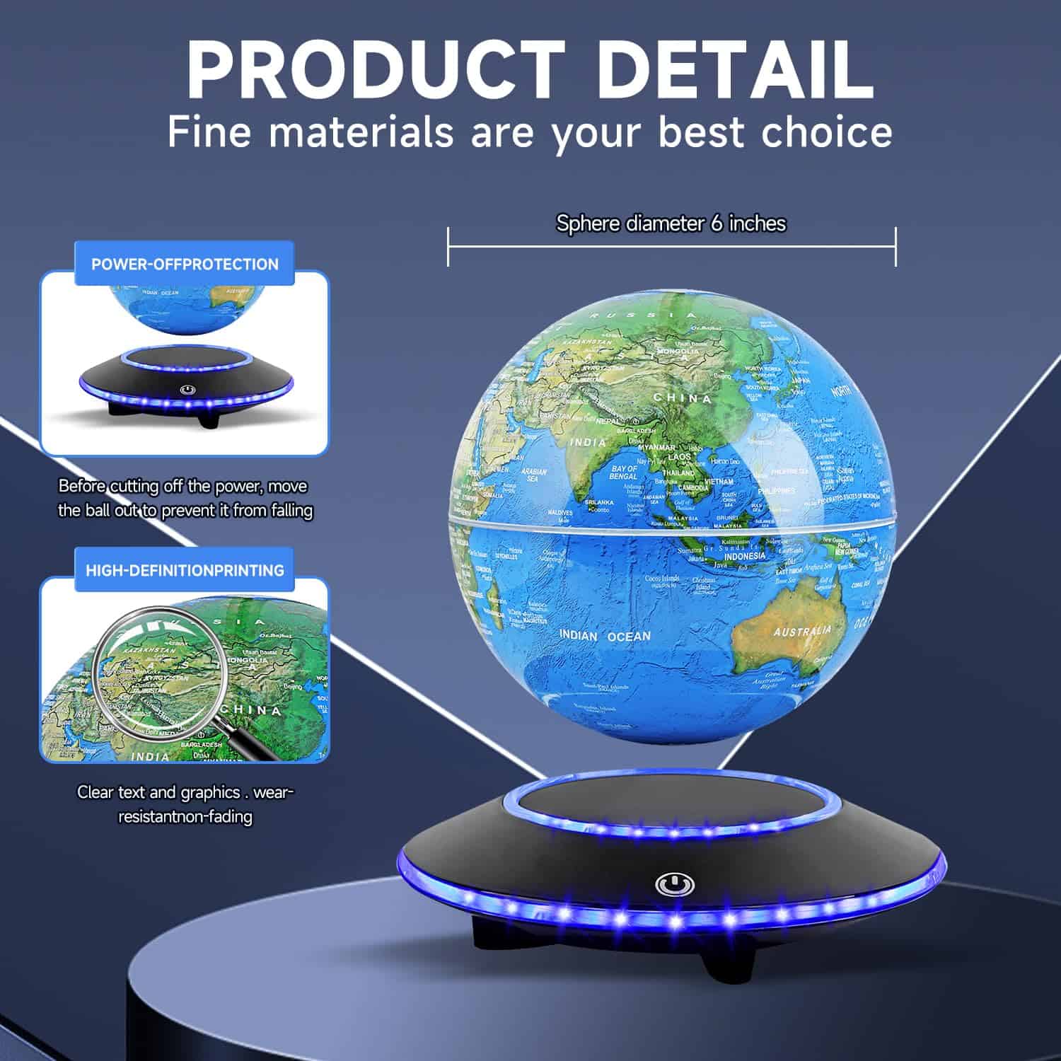 Globo Terráqueo Flotante con Tecnología de Levitación - Imagen 8