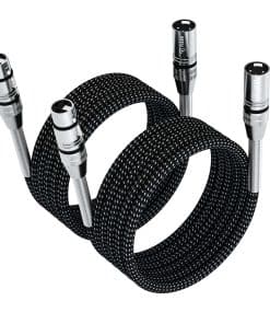 Cable XLR FIBBR 16ft/5M, Cable de Micrófono de Nylon