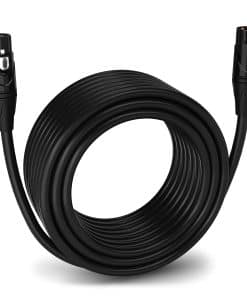Cable de Micrófono y Audio XLR Macho a Hembra de 75 pies