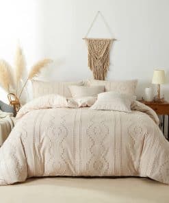 Juego de Funda de Edredón Boho de CinYana 5 Piezas, Set de