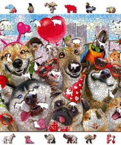 Rompecabezas de madera de 1000+10 piezas WOODEN.CITY Party