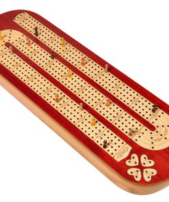 Juego de Tablero de Cribbage de 4 Pistas con Incrustaciones