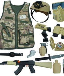 Set de Soldado de Juguete para Niños RedCrab con Casco,