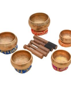 Set de Cuenco Tibetano - Juego de 5 Cuencos de Sonido