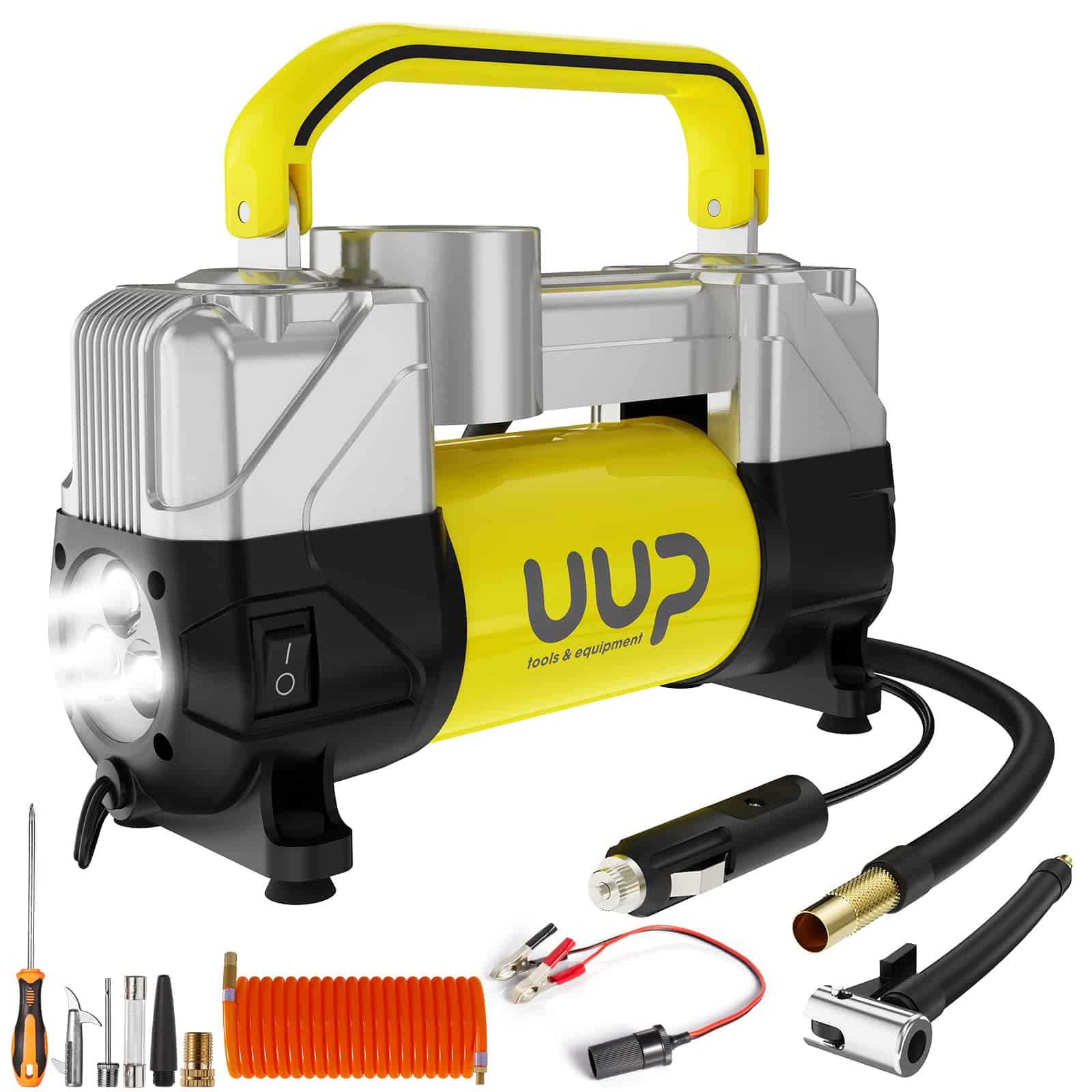 Compresor de aire UUP para neumáticos, 150 PSI 12V DC con