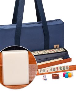 Yellow Mountain Imports Juego de Mahjong Americano, Zafiro