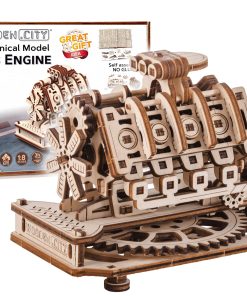 KIT DE MODELO DE MOTOR DE MADERA WOODEN.CITY - Rompecabezas