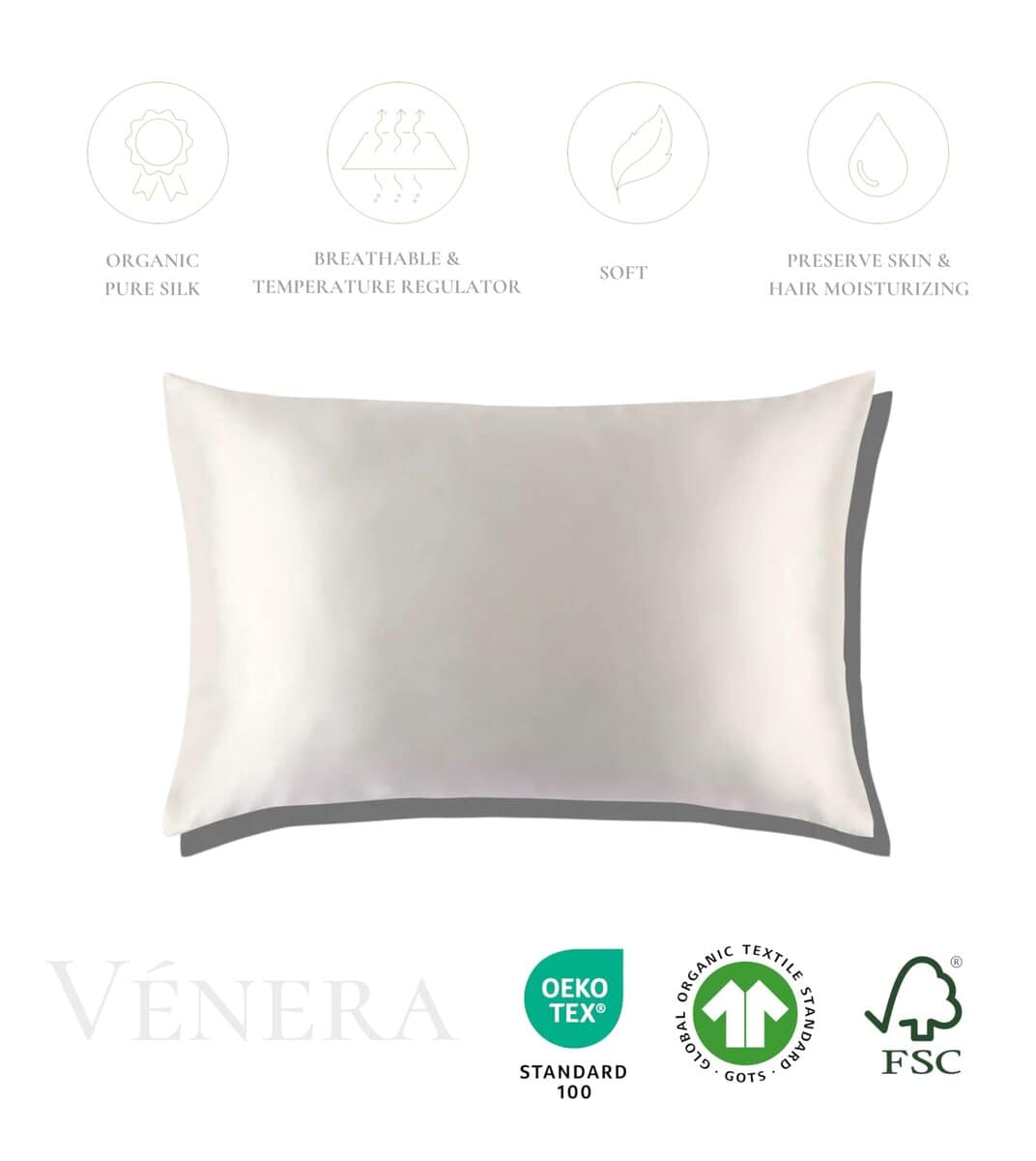 100% Funda de Almohada de Seda Mulberry de 22 Momme - Funda - Imagen 3