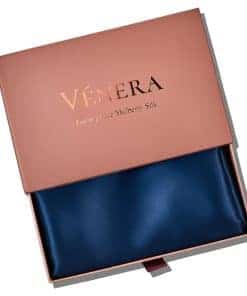 Funda de Almohada de Seda 100% Pura de Morera -Azul