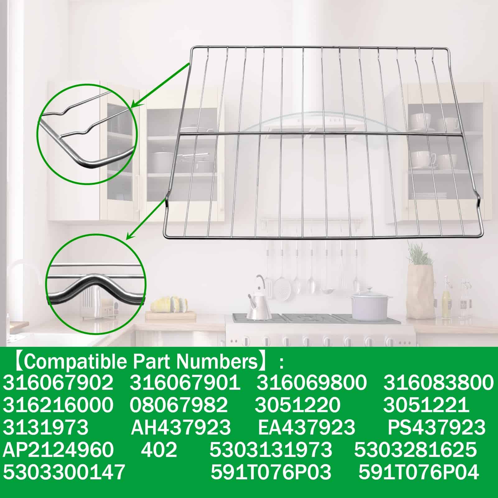 Rejilla para horno 316067902, 316067901 - 22-3/5" * 16" - Imagen 5