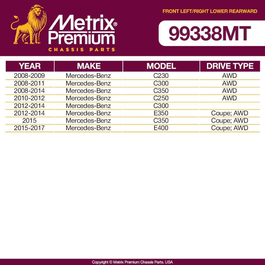 Brazo de control delantero inferior trasero Metrix Premium - Imagen 3
