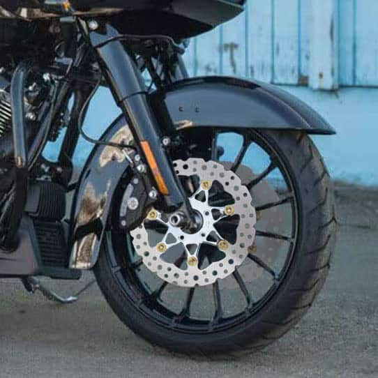 POWERJAMES 11.8" Disco de Freno Delantero Flotante Cromado - Imagen 6