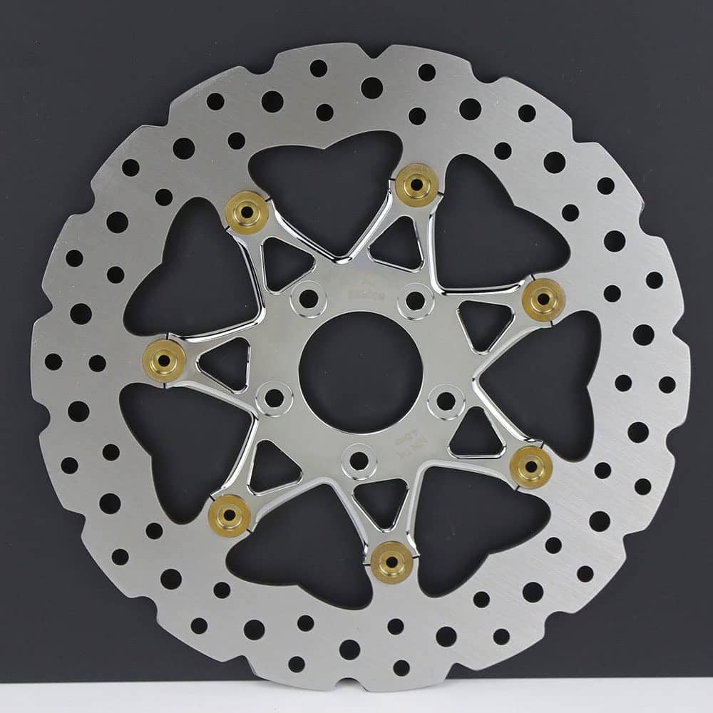 POWERJAMES 11.8" Disco de Freno Delantero Flotante Cromado - Imagen 7