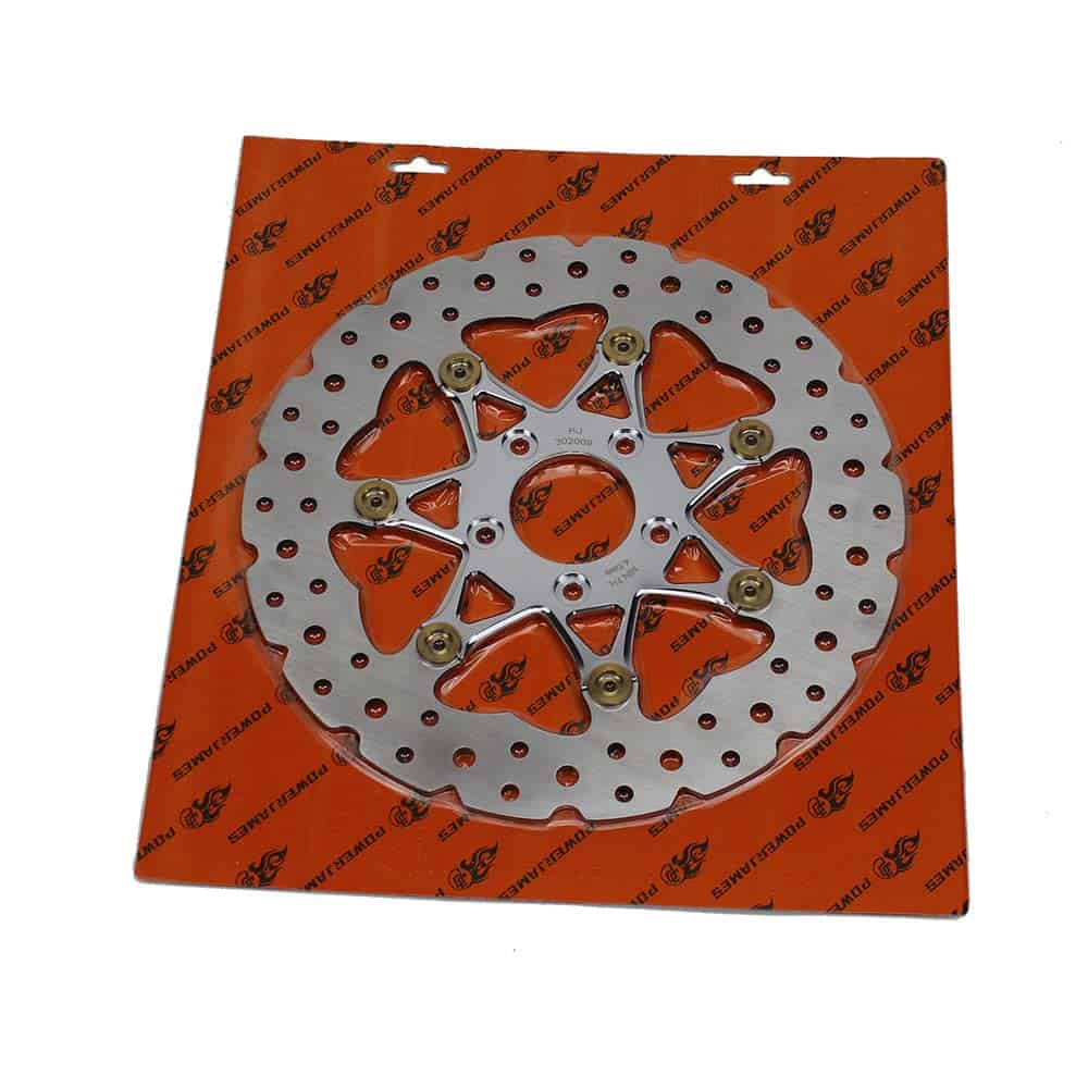 POWERJAMES 11.8" Disco de Freno Delantero Flotante Cromado - Imagen 8