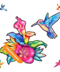 Rompecabezas de madera UNIDRAGON Original - Colibri